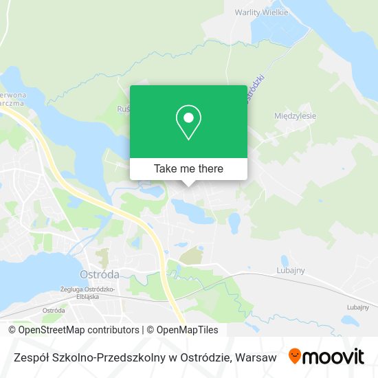 Zespół Szkolno-Przedszkolny w Ostródzie map