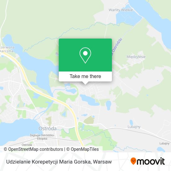 Udzielanie Korepetycji Maria Gorska map