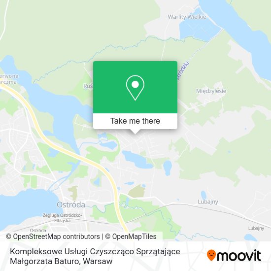 Kompleksowe Usługi Czyszcząco Sprzątające Małgorzata Baturo map