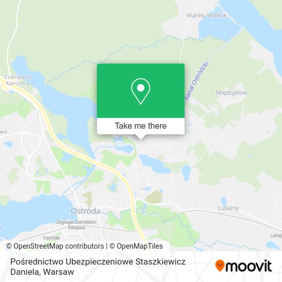 Pośrednictwo Ubezpieczeniowe Staszkiewicz Daniela map