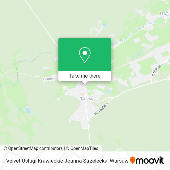 Velvet Usługi Krawieckie Joanna Strzelecka map