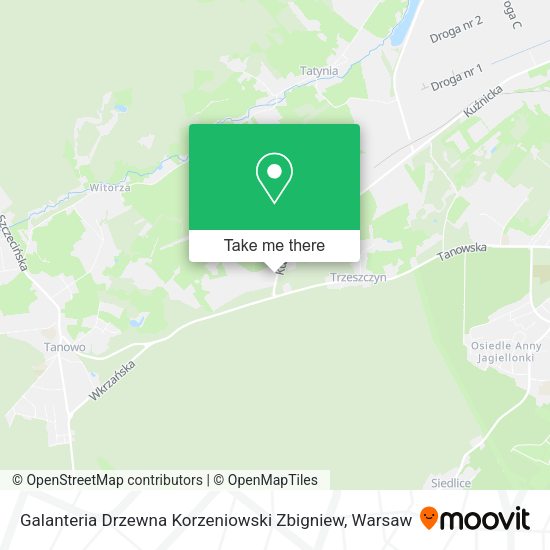 Galanteria Drzewna Korzeniowski Zbigniew map