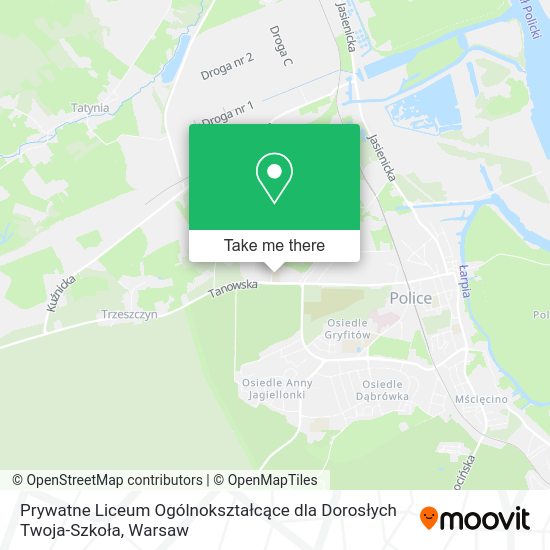 Prywatne Liceum Ogólnokształcące dla Dorosłych Twoja-Szkoła map