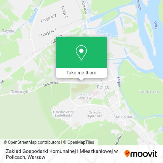 Zakład Gospodarki Komunalnej i Mieszkaniowej w Policach map