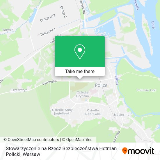 Stowarzyszenie na Rzecz Bezpieczeństwa Hetman Policki map