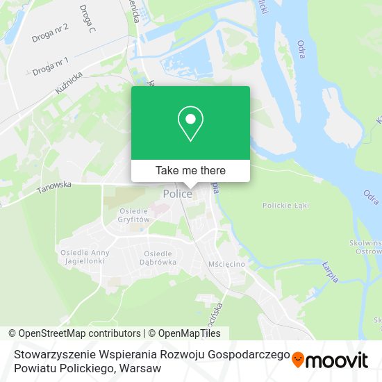 Stowarzyszenie Wspierania Rozwoju Gospodarczego Powiatu Polickiego map