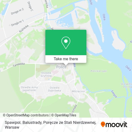 Spawpol. Balustrady, Poręcze ze Stali Nierdzewnej map