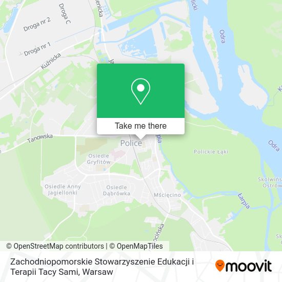 Zachodniopomorskie Stowarzyszenie Edukacji i Terapii Tacy Sami map