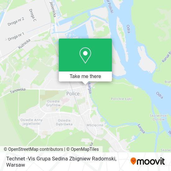 Technet -Vis Grupa Sedina Zbigniew Radomski map