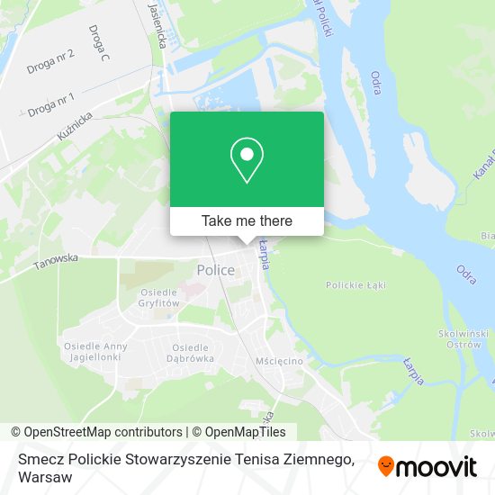 Карта Smecz Polickie Stowarzyszenie Tenisa Ziemnego