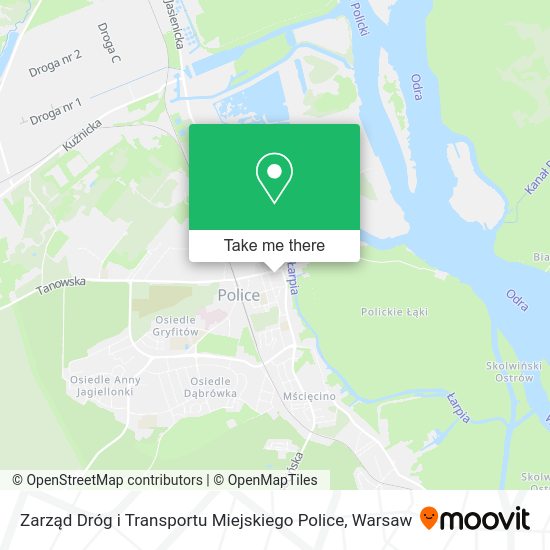 Карта Zarząd Dróg i Transportu Miejskiego Police