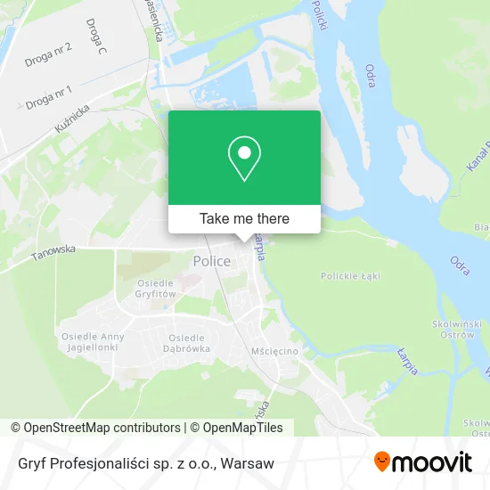 Gryf Profesjonaliści sp. z o.o. map