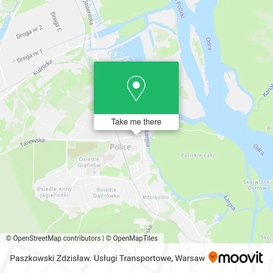 Paszkowski Zdzisław. Usługi Transportowe map