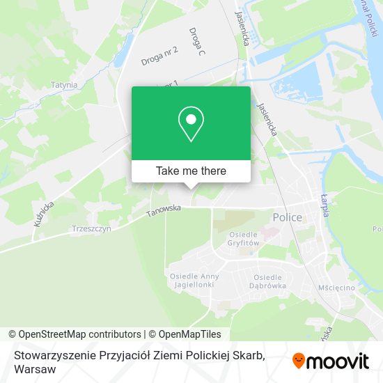 Карта Stowarzyszenie Przyjaciół Ziemi Polickiej Skarb