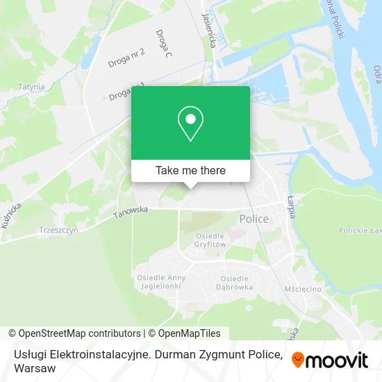 Usługi Elektroinstalacyjne. Durman Zygmunt Police map