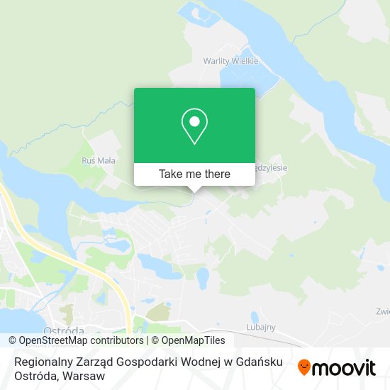 Regionalny Zarząd Gospodarki Wodnej w Gdańsku Ostróda map