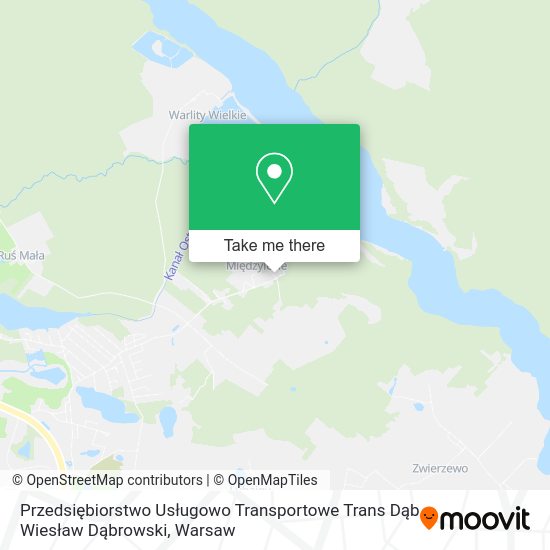 Przedsiębiorstwo Usługowo Transportowe Trans Dąb Wiesław Dąbrowski map