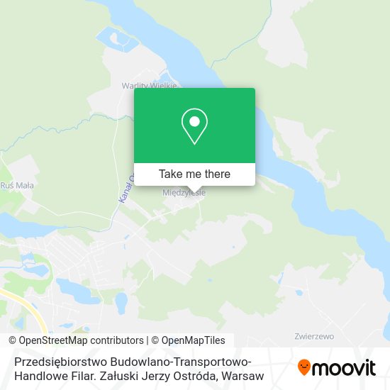 Przedsiębiorstwo Budowlano-Transportowo-Handlowe Filar. Załuski Jerzy Ostróda map