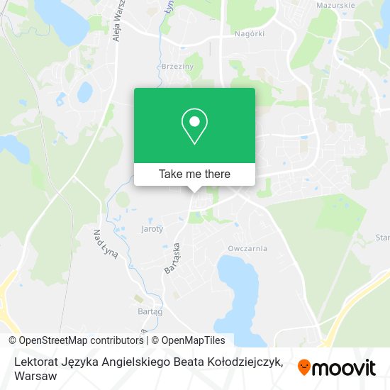 Lektorat Języka Angielskiego Beata Kołodziejczyk map