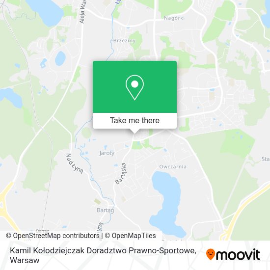 Kamil Kołodziejczak Doradztwo Prawno-Sportowe map