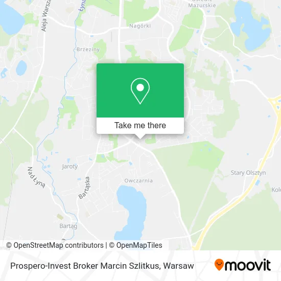 Prospero-Invest Broker Marcin Szlitkus map
