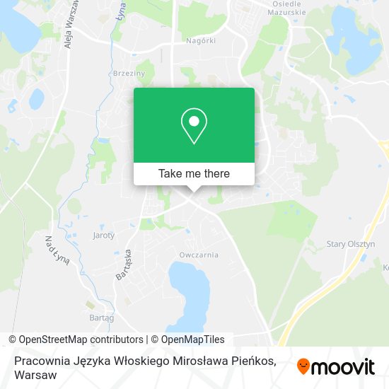 Pracownia Języka Włoskiego Mirosława Pieńkos map