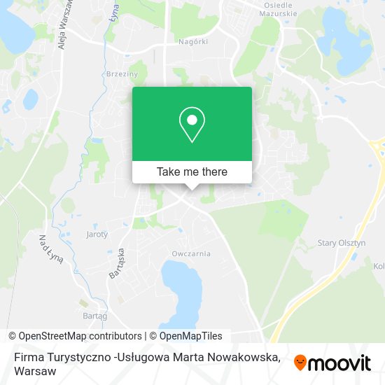 Firma Turystyczno -Usługowa Marta Nowakowska map