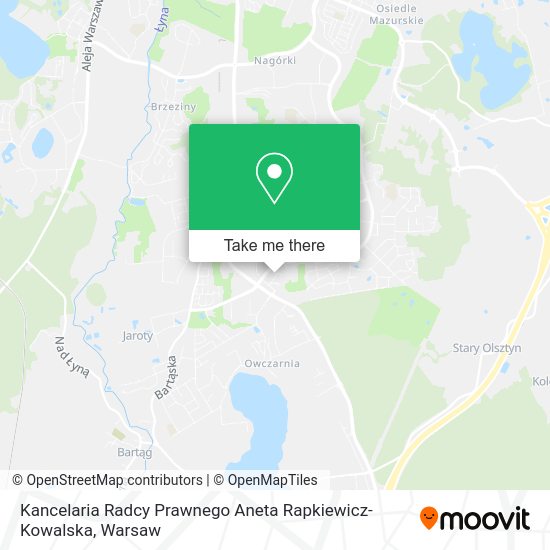 Kancelaria Radcy Prawnego Aneta Rapkiewicz-Kowalska map