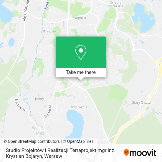 Карта Studio Projektów i Realizacji Terraprojekt mgr inż. Krystian Bojaryn
