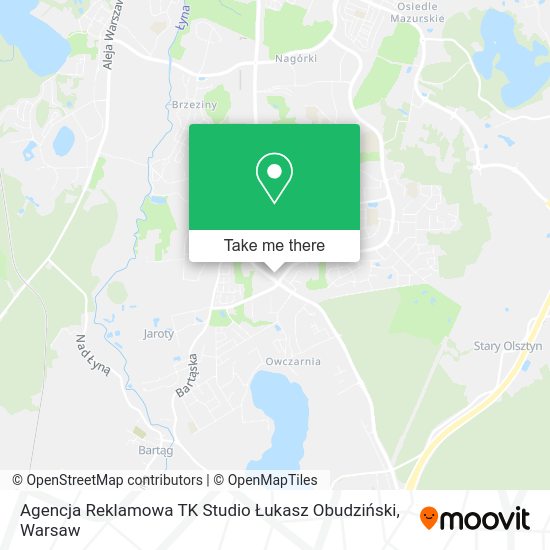 Agencja Reklamowa TK Studio Łukasz Obudziński map