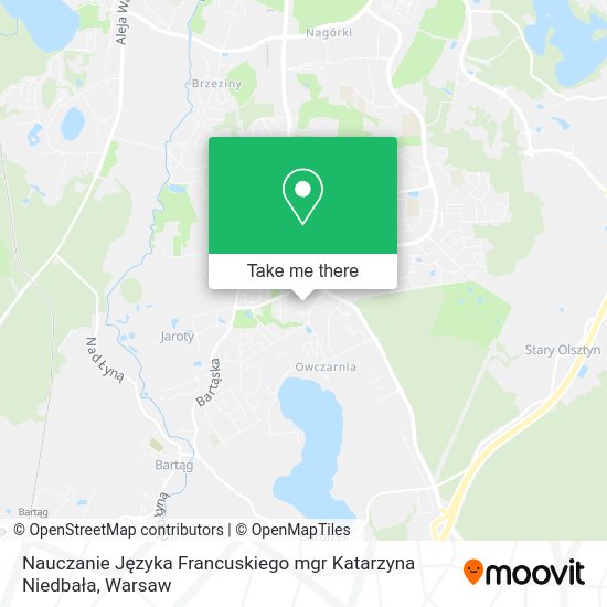 Nauczanie Języka Francuskiego mgr Katarzyna Niedbała map