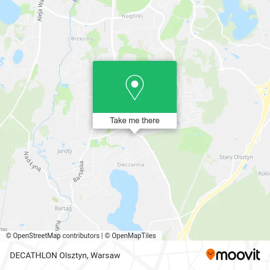 Карта DECATHLON Olsztyn