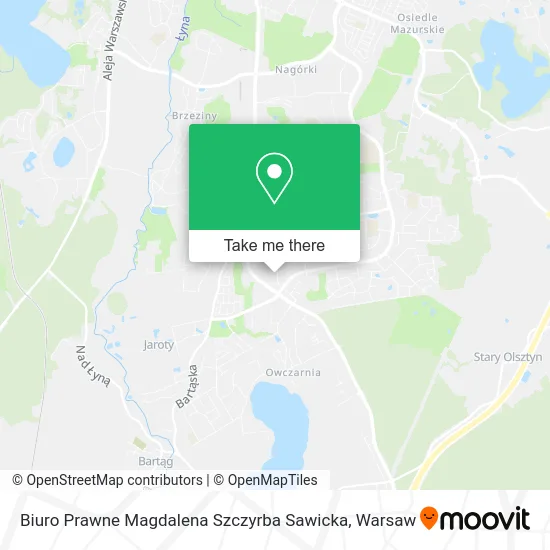 Карта Biuro Prawne Magdalena Szczyrba Sawicka