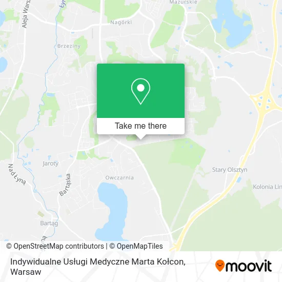 Indywidualne Usługi Medyczne Marta Kołcon map