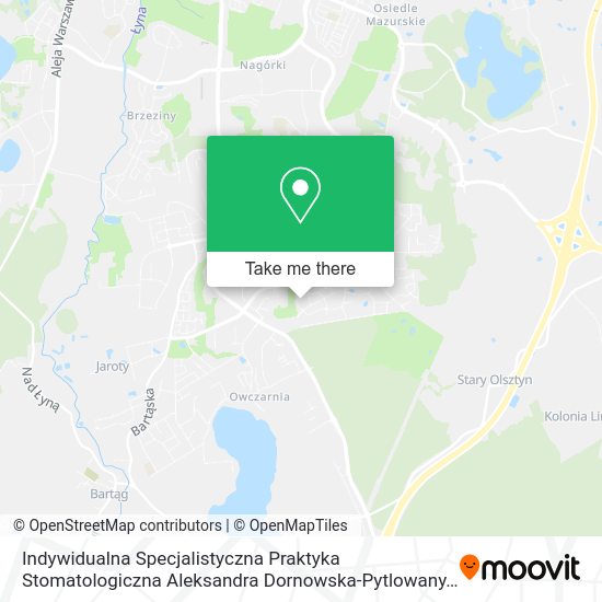 Indywidualna Specjalistyczna Praktyka Stomatologiczna Aleksandra Dornowska-Pytlowany map