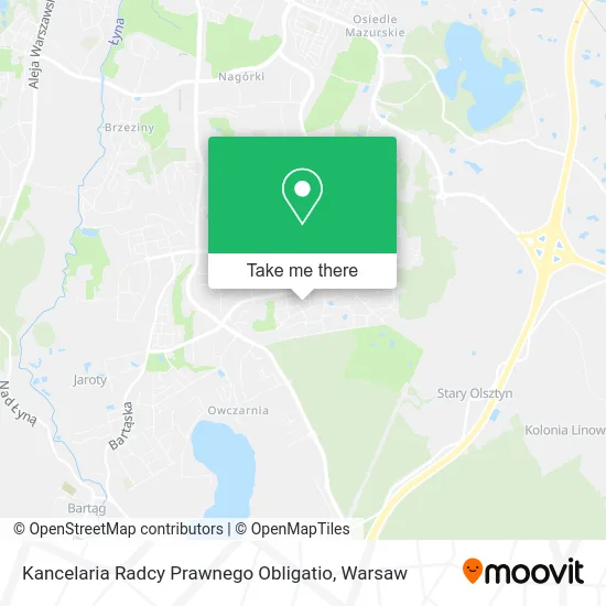 Карта Kancelaria Radcy Prawnego Obligatio