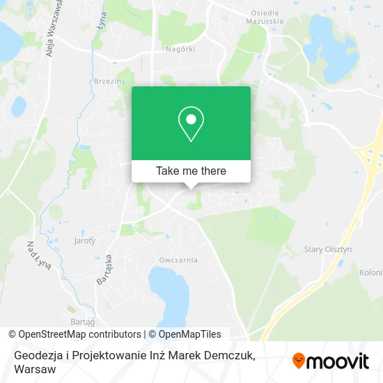 Карта Geodezja i Projektowanie Inż Marek Demczuk