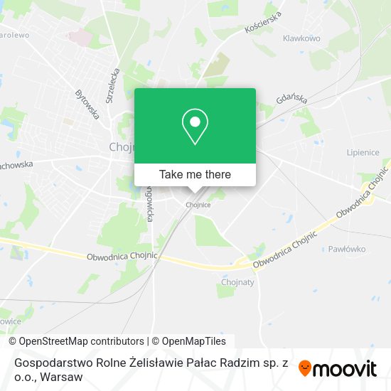 Gospodarstwo Rolne Żelisławie Pałac Radzim sp. z o.o. map