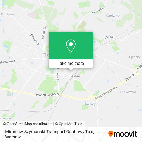 Miroslaw Szymanski Transport Osobowy Taxi map