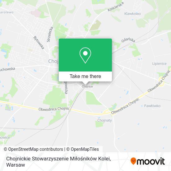 Chojnickie Stowarzyszenie Miłośników Kolei map