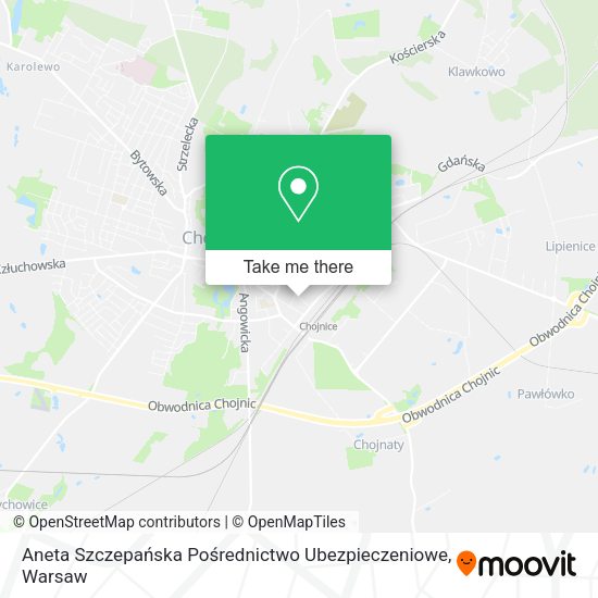 Aneta Szczepańska Pośrednictwo Ubezpieczeniowe map