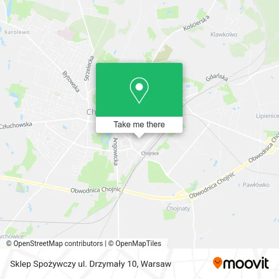 Sklep Spożywczy ul. Drzymały 10 map