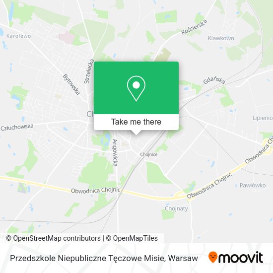 Przedszkole Niepubliczne Tęczowe Misie map