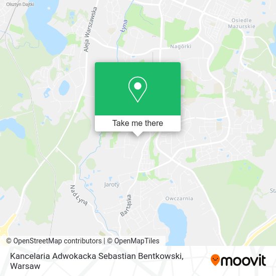 Kancelaria Adwokacka Sebastian Bentkowski map