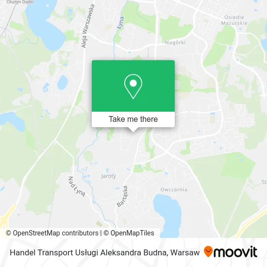 Карта Handel Transport Usługi Aleksandra Budna