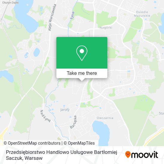 Przedsiębiorstwo Handlowo Usługowe Bartłomiej Saczuk map