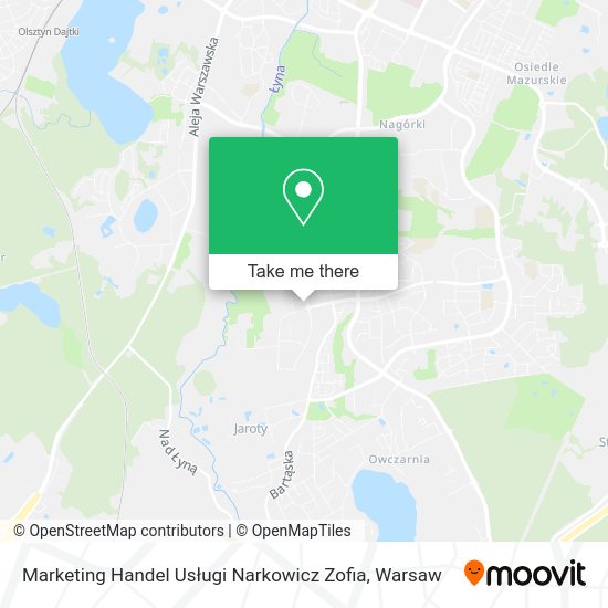 Marketing Handel Usługi Narkowicz Zofia map