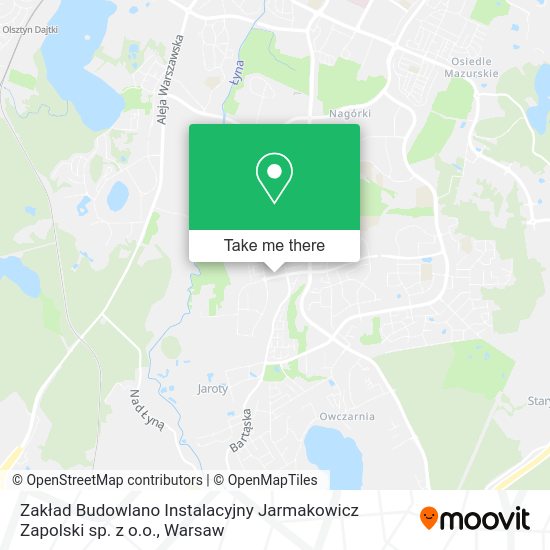 Zakład Budowlano Instalacyjny Jarmakowicz Zapolski sp. z o.o. map