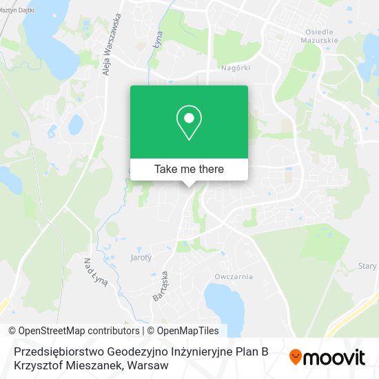 Przedsiębiorstwo Geodezyjno Inżynieryjne Plan B Krzysztof Mieszanek map