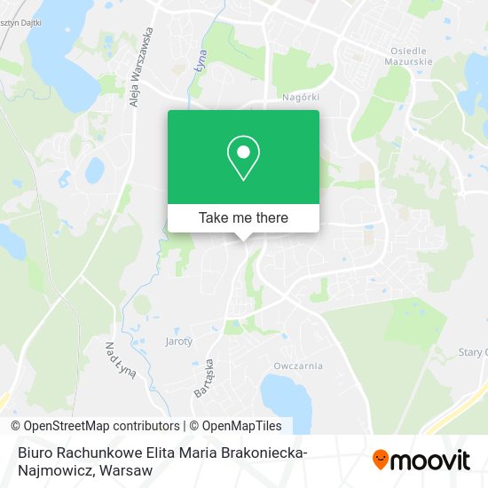 Biuro Rachunkowe Elita Maria Brakoniecka-Najmowicz map